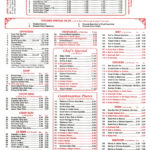 Food Sing, Hudson, Menu