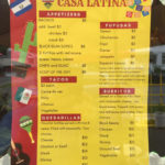 Casa Latina Menu 2