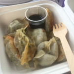 Seven dumplings - I ate one before I took the pic!