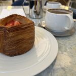 Strawberry Croissant and coffee