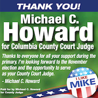MIKE C HOWARD for Columbia County Judge